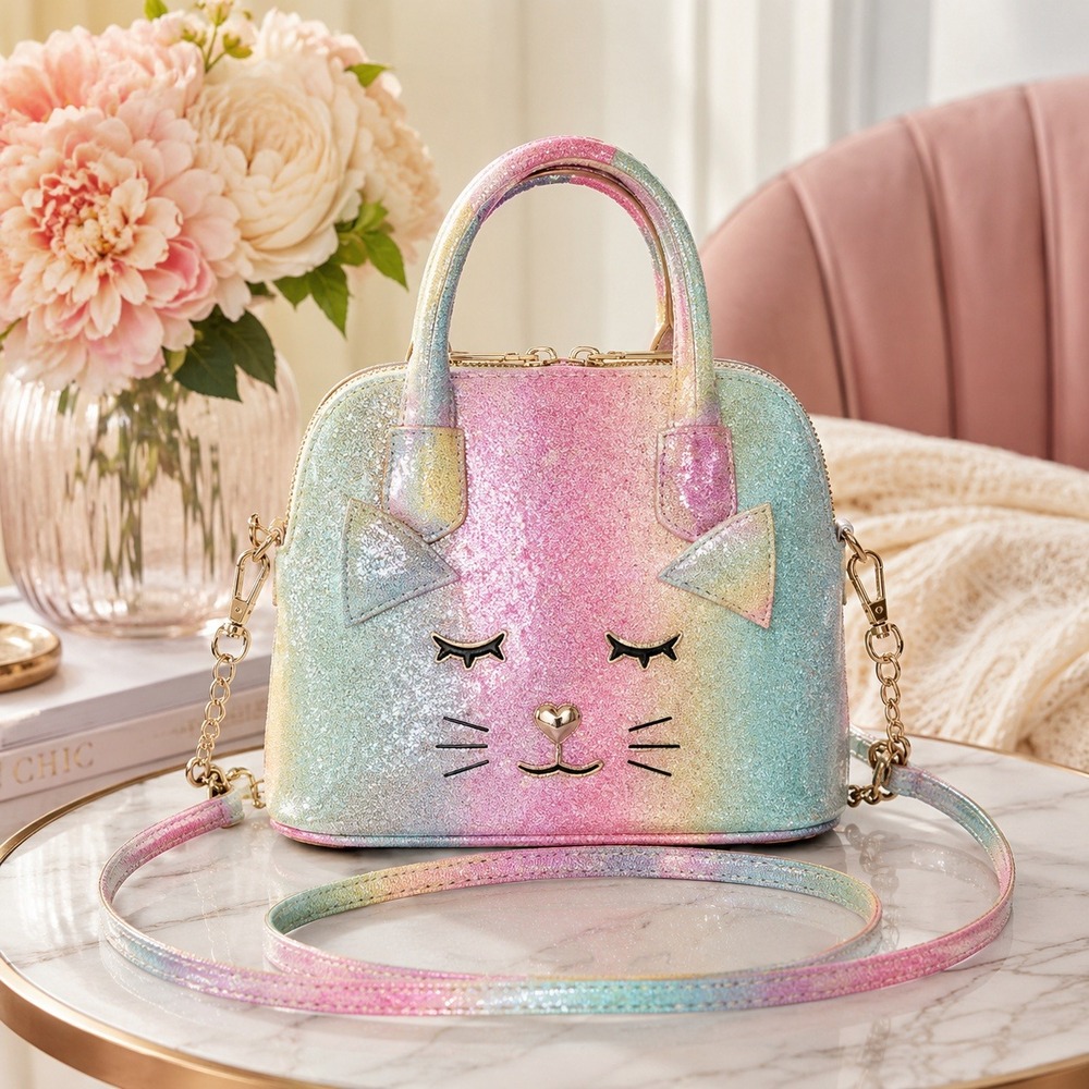 Luv Betsey by Betsey Johnson Mini Barrel Speckled Tie Dyed Kitty Crossbody Bag